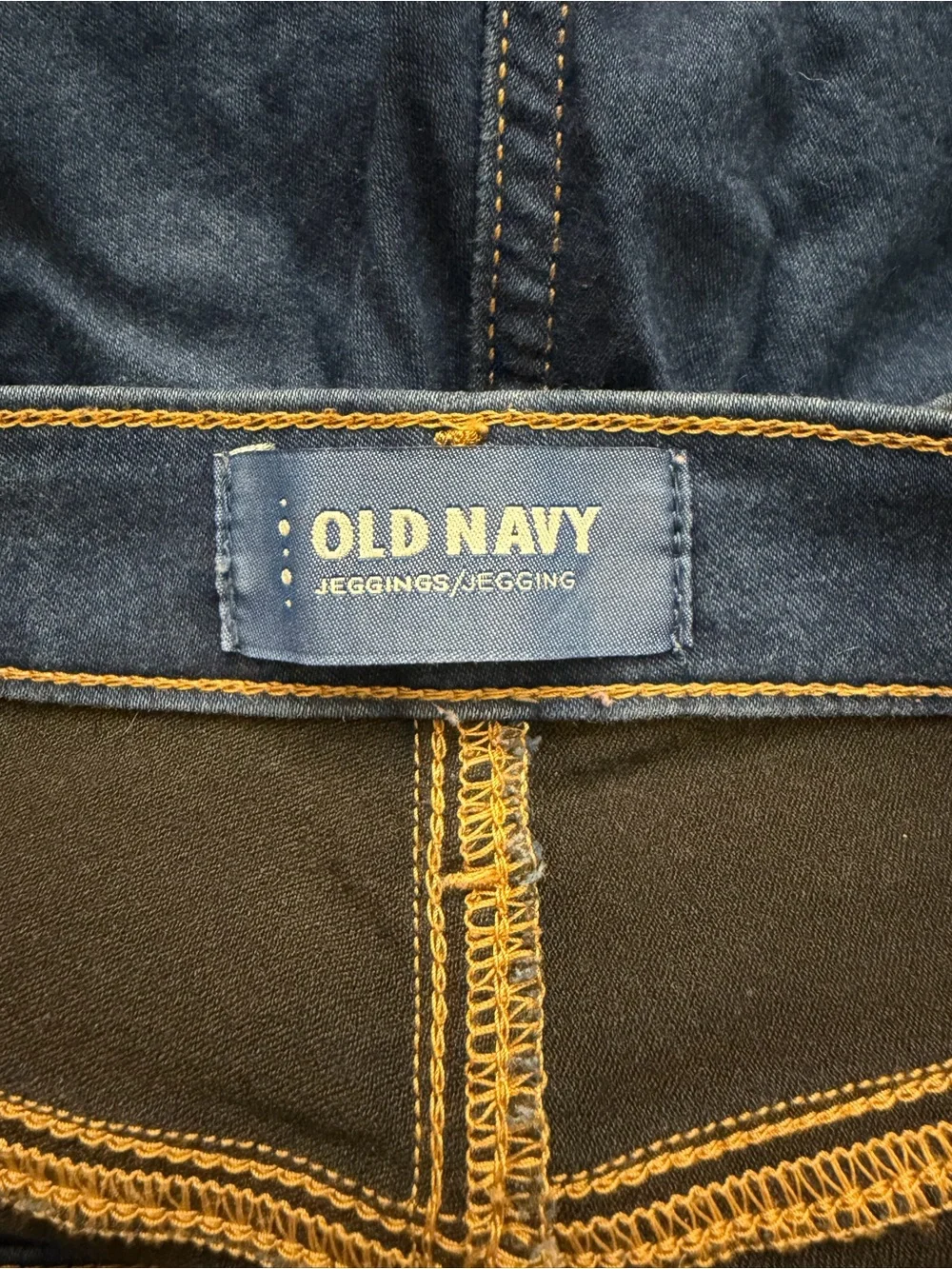 Old Navy Girls 14 Jeggings Blue Denim Stretch Skinny Jeans Pants Kids Dark Wash